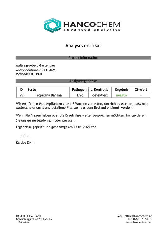 HPLVD Analysen